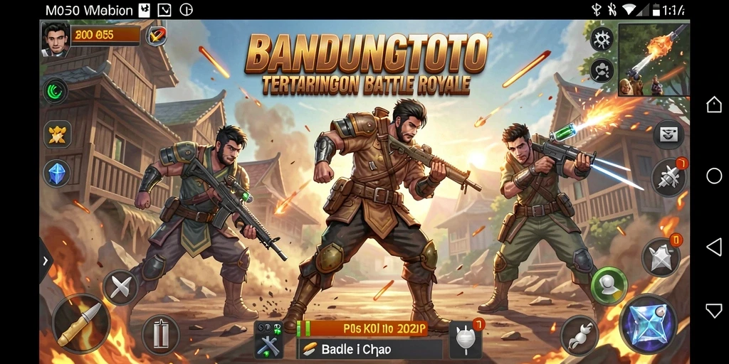 Gameplay seru BANDUNGTOTO dalam pertempuran Battle Royale.