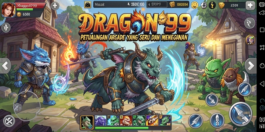 Tampilan gameplay seru dari DRAGON99 yang memikat para pemain.