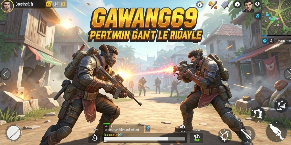 Screenshot GAWANG69 menampilkan-intensitas pertempuran Battle Royale.
