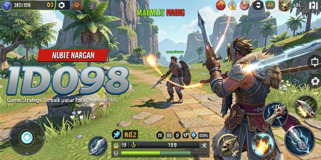 Screenshot gameplay ID098 menampilkan pertempuran strategis yang mendebarkan.