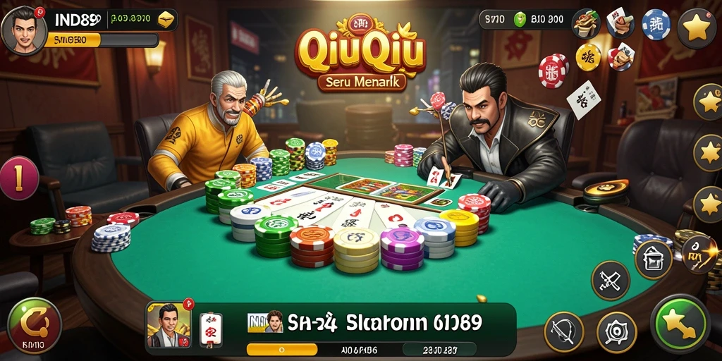 Screenshot gameplay QiuQiu IND89 yang menarik dan seru.