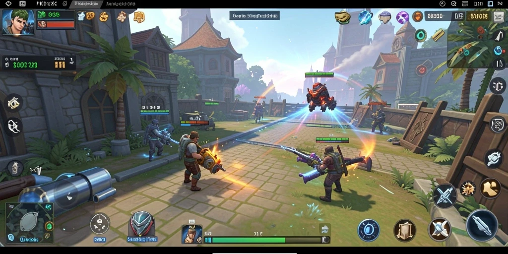 Screenshot gameplay PK95 yang menunjukkan strategi pertempuran mendebarkan.