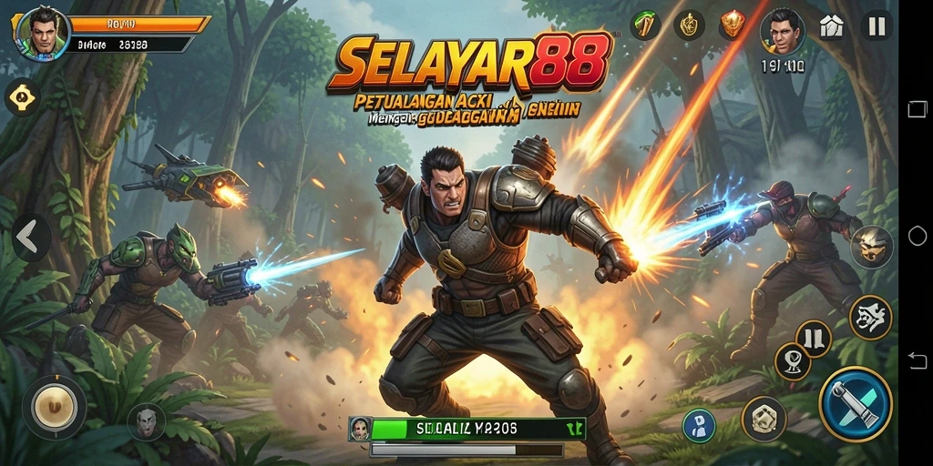 Tampilan gameplay menegangkan dari SELAYAR88 dengan aksi yang mendebarkan.