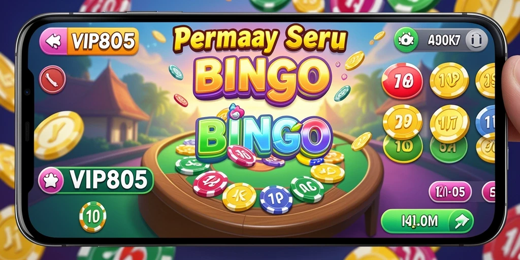 Screenshot permainan VIP805 yang menampilkan suasana Bingo yang seru.